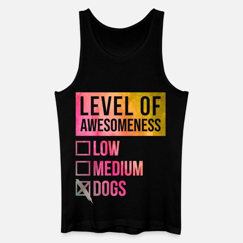 Hund - Männer Bio Tank Top - Schwarz