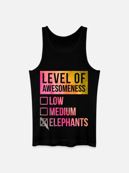 Elephant - Men’s Organic Tank Top - black