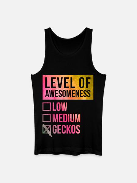 Gecko - Männer Bio Tank Top - Schwarz
