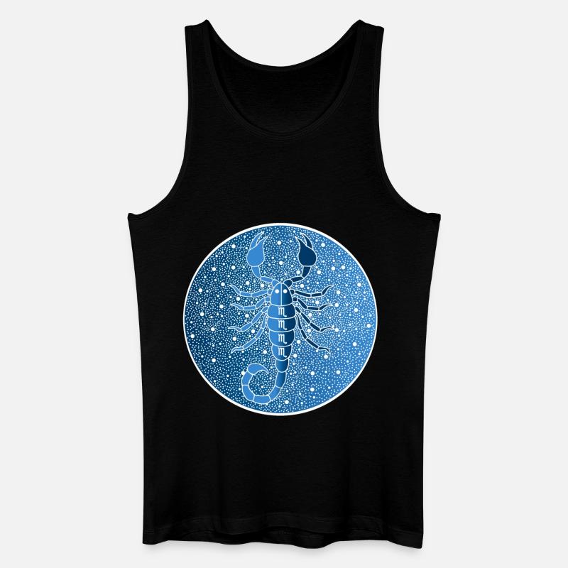 Skorpion Sternzeichen - Männer Bio Tank Top - Schwarz