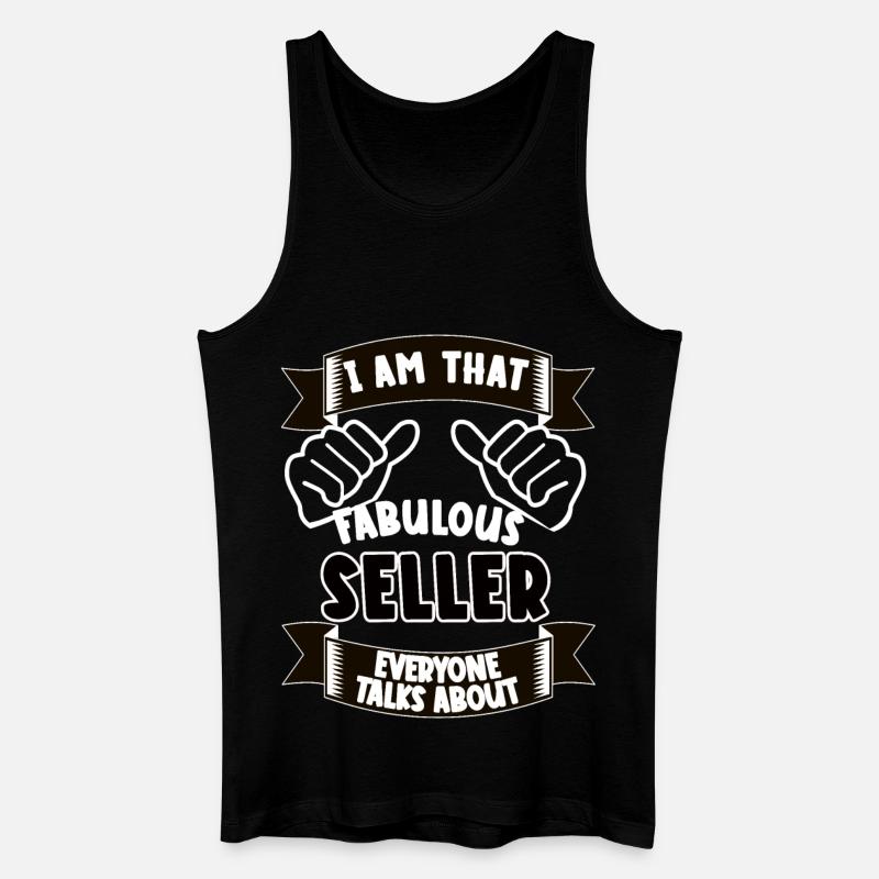 Verkäufer Lustiger Spruch Geschenkidee - Männer Bio Tank Top - Schwarz