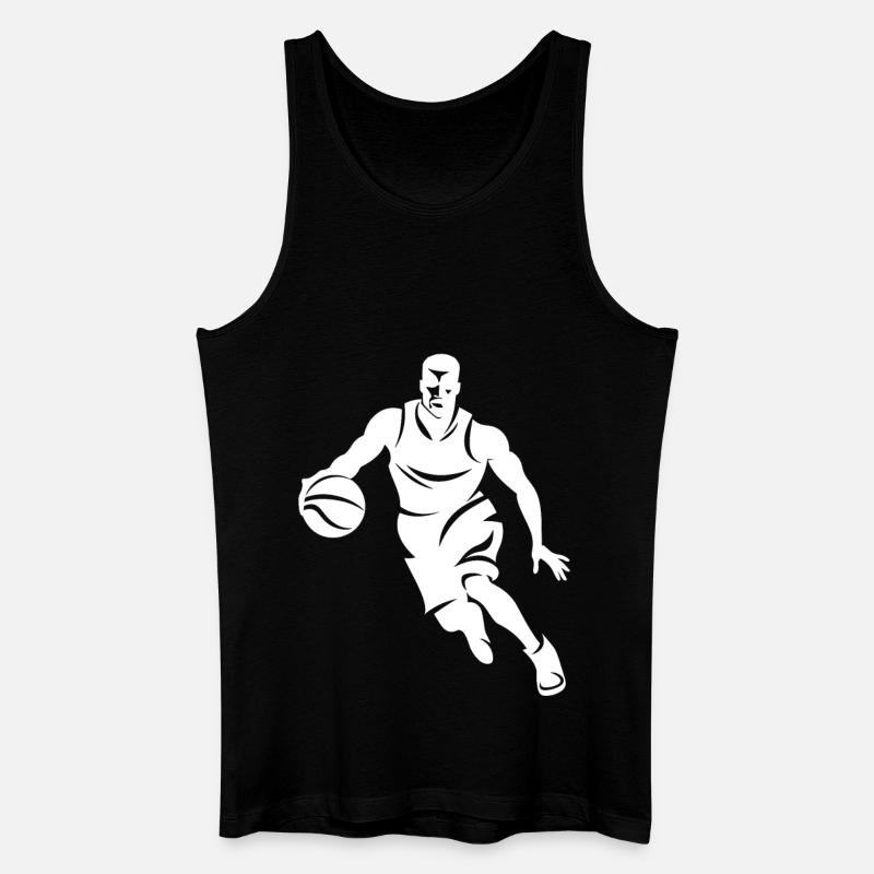 Basketballer - Männer Bio Tank Top - Schwarz
