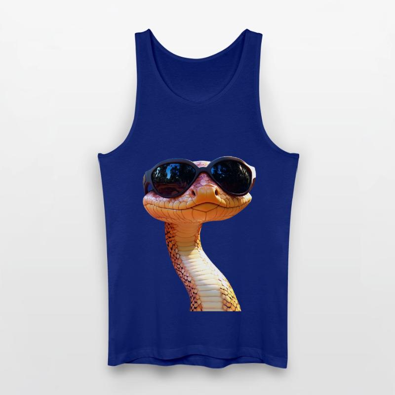 Serpent Python Cobra Mamba Serpent à sonnettes Serpent Débardeur bio Homme