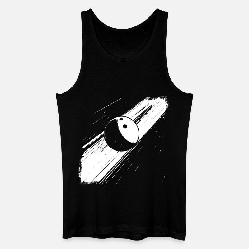 Bowlingkugel - Männer Bio Tank Top - Schwarz