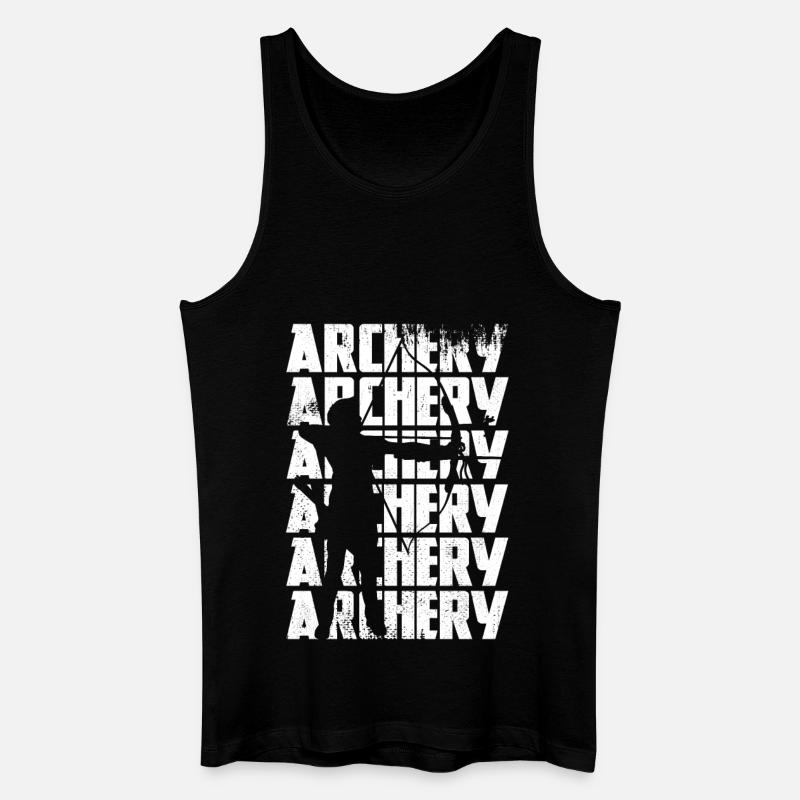 Bogenschießen - Männer Bio Tank Top - Schwarz