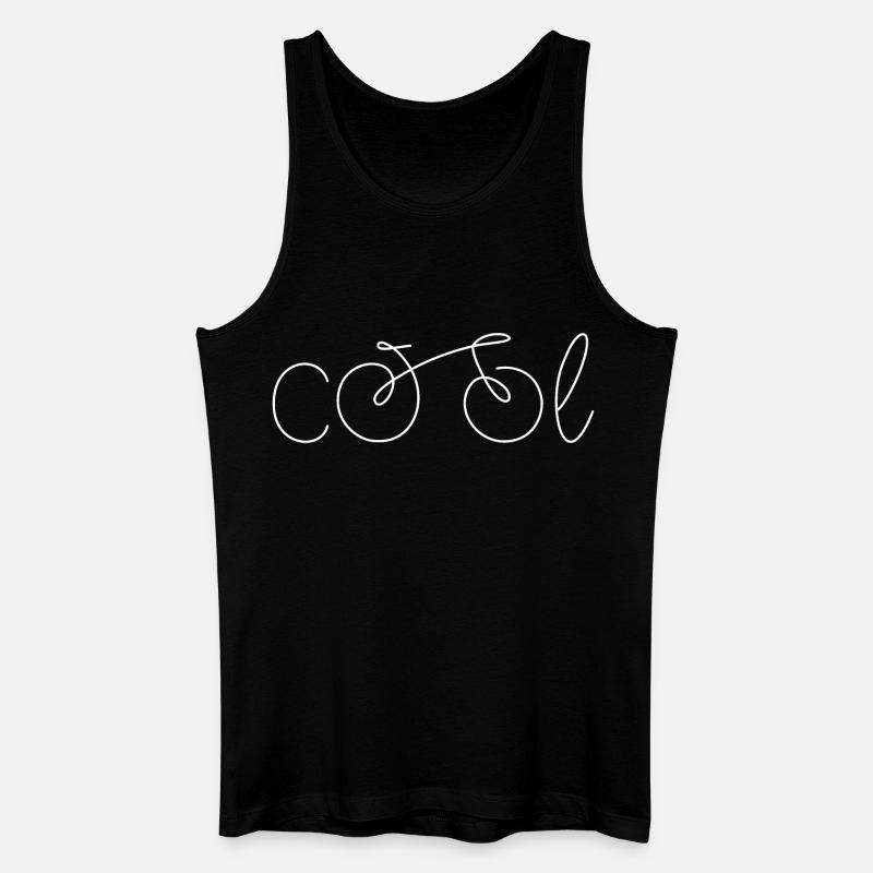 Fahrrad cool - Männer Bio Tank Top - Schwarz