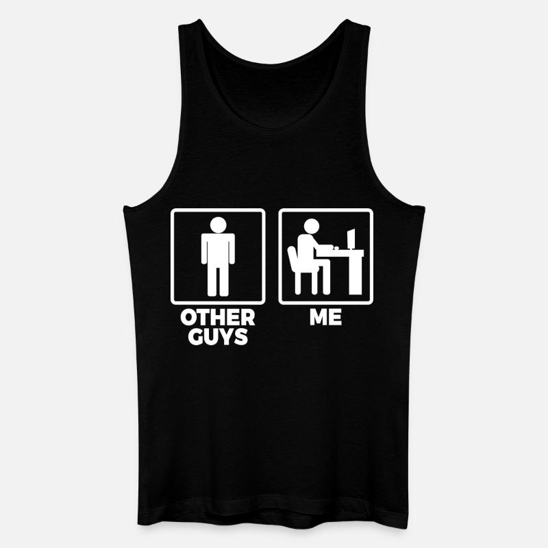 Software Engineer Stick Figures - Men’s Organic Tank Top - black