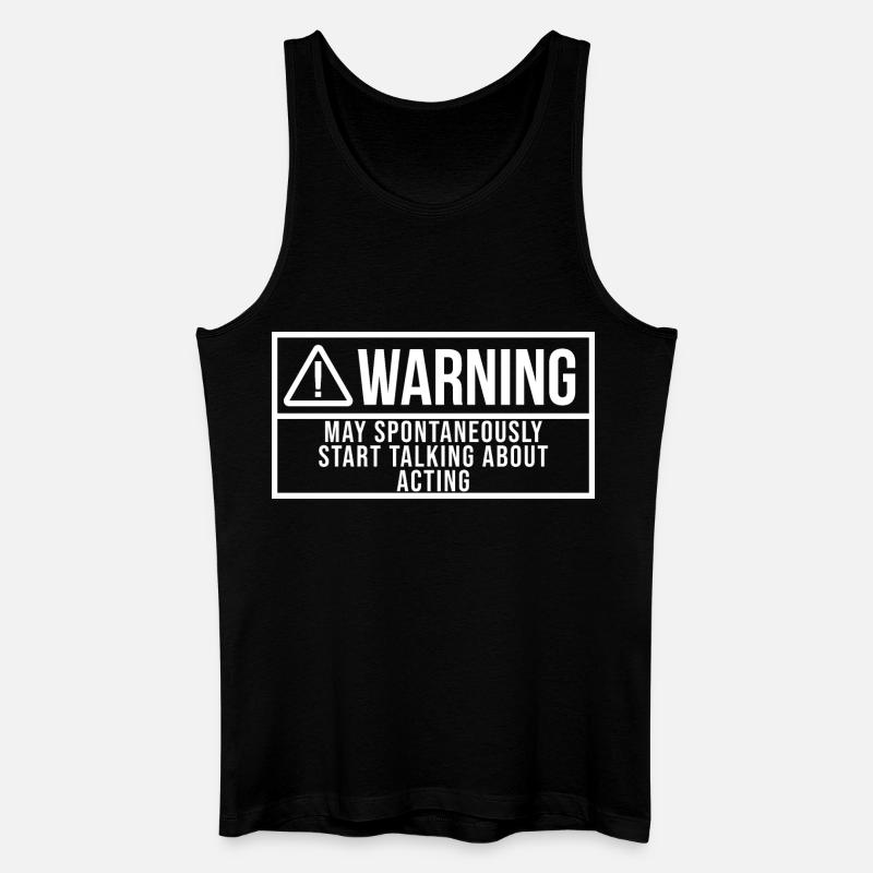 Schauspielerei - Männer Bio Tank Top - Schwarz