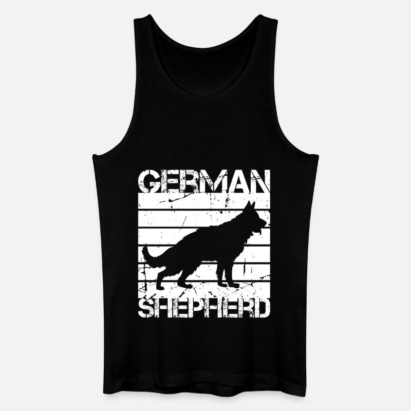 Deutscher Schäferhund - Männer Bio Tank Top - Schwarz
