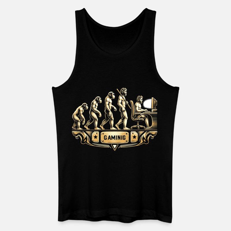 Évolution du rétro du jeu - Débardeur bio Homme - noir