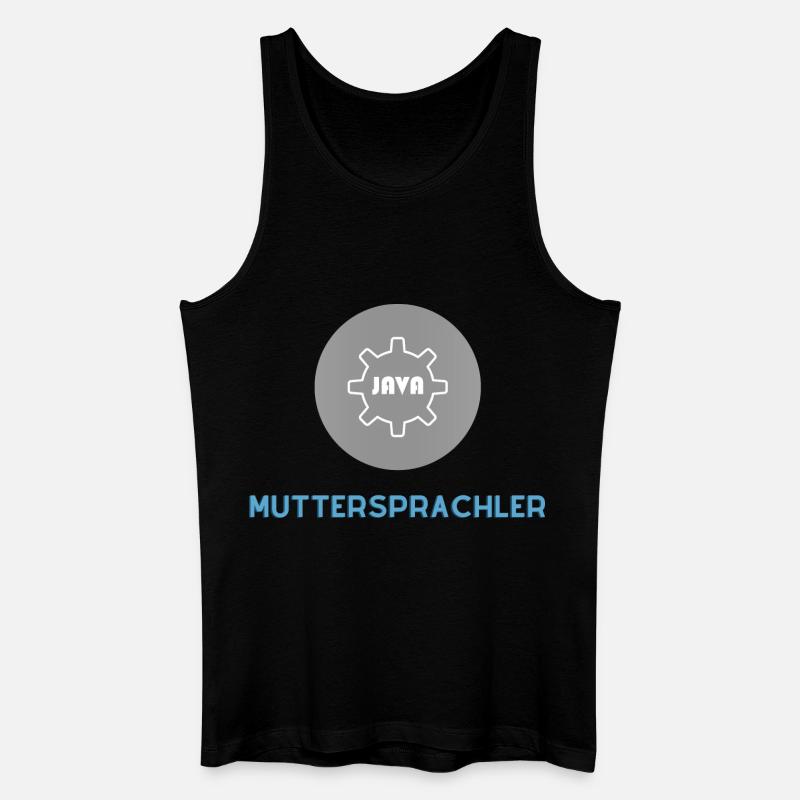 Locuteur natif : JavaScript Edition - Débardeur bio Homme - noir