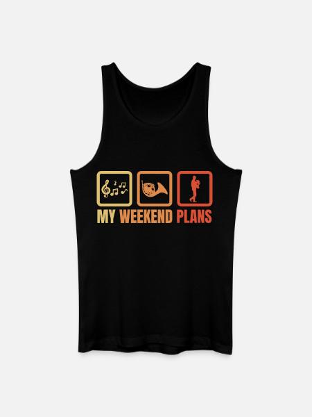French horn player weekend routine - Men’s Organic Tank Top - black