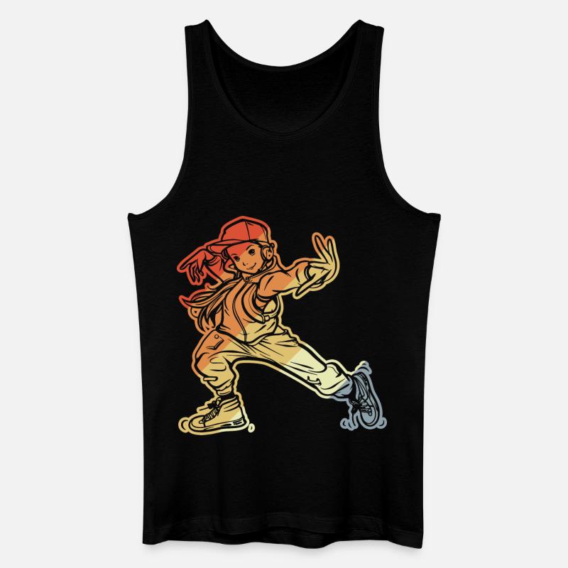 Breakdance Mädchen - Männer Bio Tank Top - Schwarz