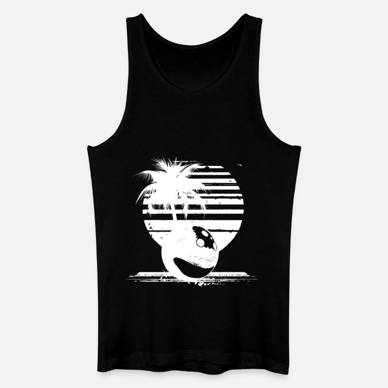 Bowlingkugel - Männer Bio Tank Top - Schwarz
