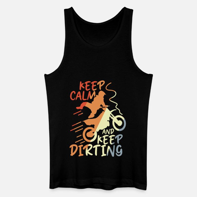 Keep Calm and Keep Dirting - Men’s Organic Tank Top - black