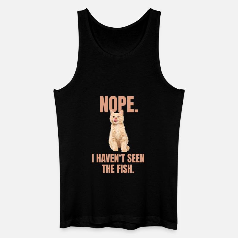 Freche Katze Meme - Männer Bio Tank Top - Schwarz