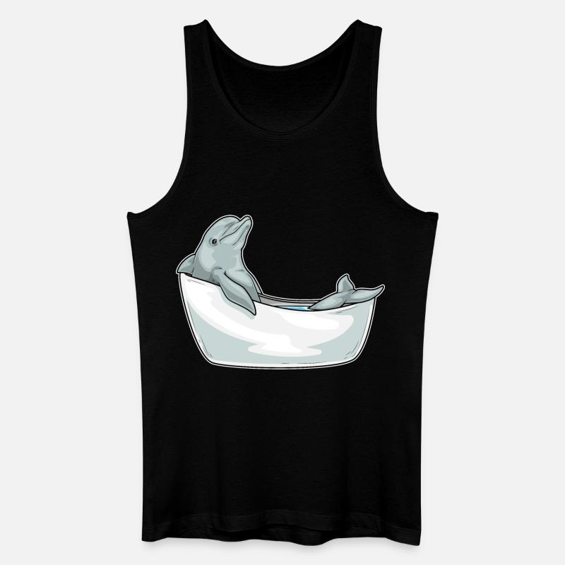 Baignoire Dolphin - Débardeur bio Homme - noir