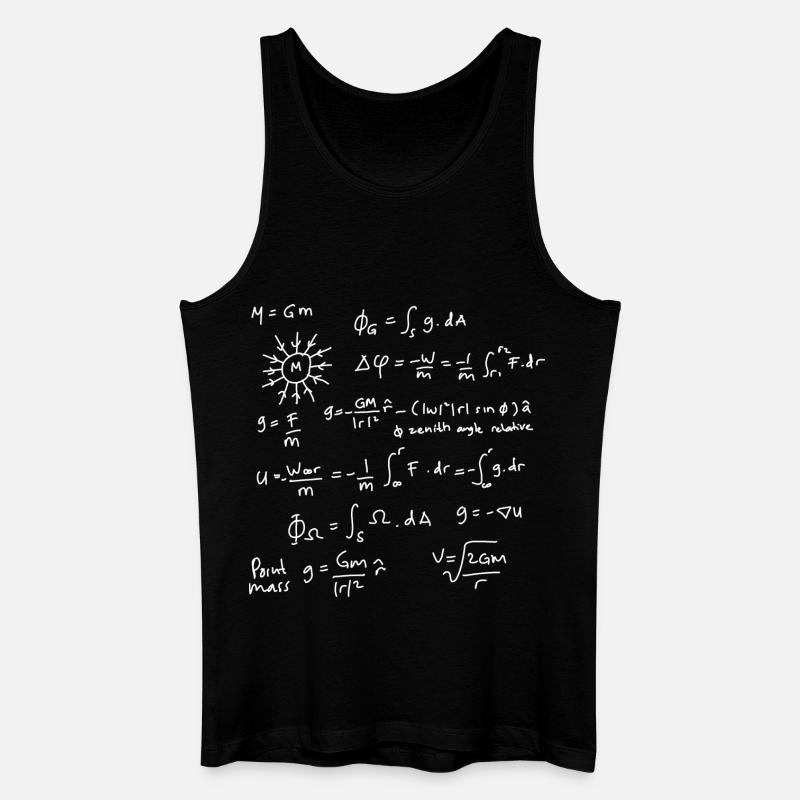 Physics Equations Unleashed - Men’s Organic Tank Top - black