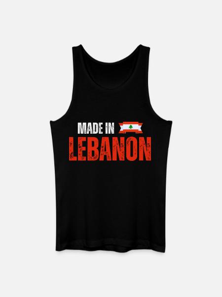 Fabriqué au Liban, fierté libanaise - Débardeur bio Homme - noir