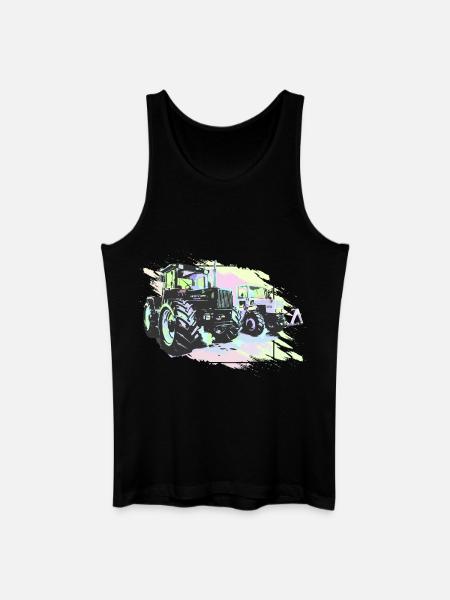 Old tractors - Men’s Organic Tank Top - black
