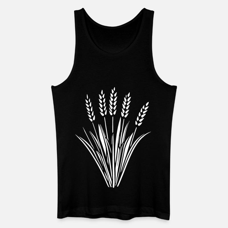 5 Ähren Getreide Weizen - Männer Bio Tank Top - Schwarz