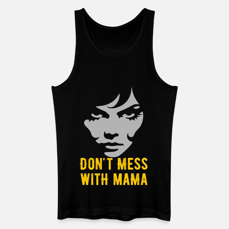 Mutiges Mutterschafts-Statement-Design - Männer Bio Tank Top - Schwarz