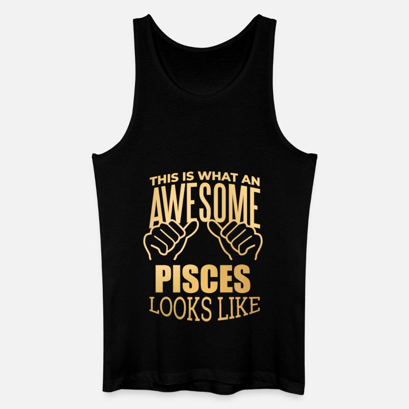 Fische - Männer Bio Tank Top - Schwarz