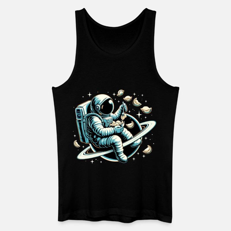 Wareniki Astronaut lecker Geschenk - Männer Bio Tank Top - Schwarz