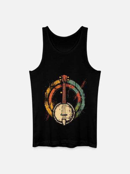90s Banjo - Men’s Organic Tank Top - black