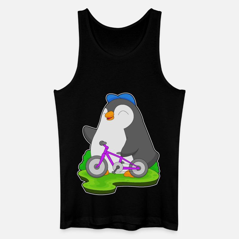 Vélo pingouin - Débardeur bio Homme - noir
