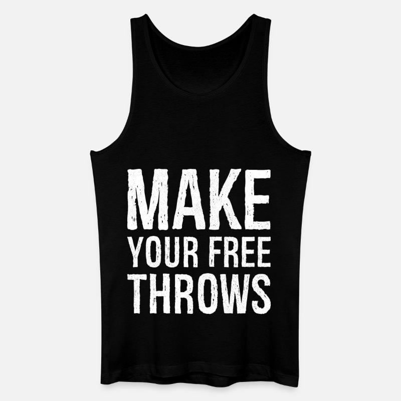 make your free throws - Men’s Organic Tank Top - black