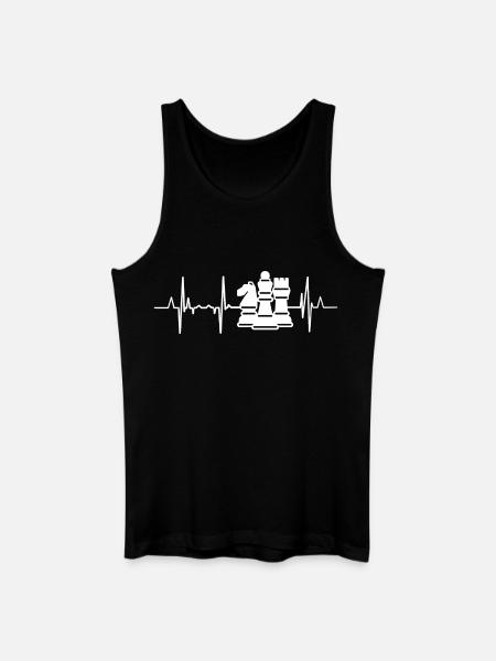 Palpitations cardiaques d’échecs - Débardeur bio Homme - noir