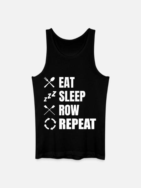 Eat Sleep Row Repeat - Men’s Organic Tank Top - black