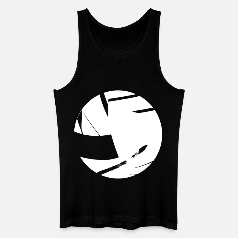 Volleyball Comic Look - Männer Bio Tank Top - Schwarz