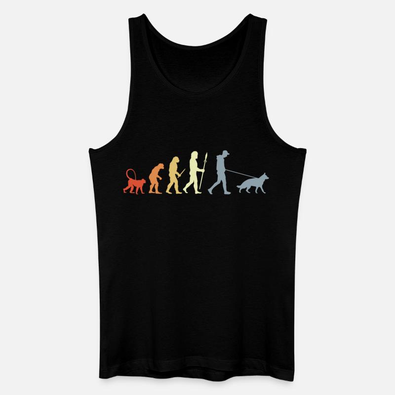 German Shepherd Owner Evolution - Men’s Organic Tank Top - black