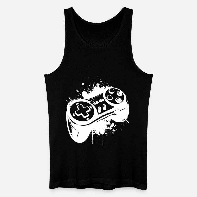 Gaming - Männer Bio Tank Top - Schwarz