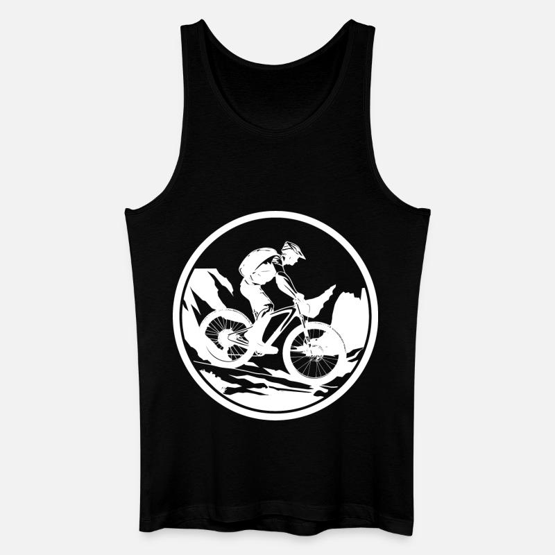 Radfahrer - Männer Bio Tank Top - Schwarz