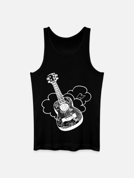 Funny Ukulele - Men’s Organic Tank Top - black