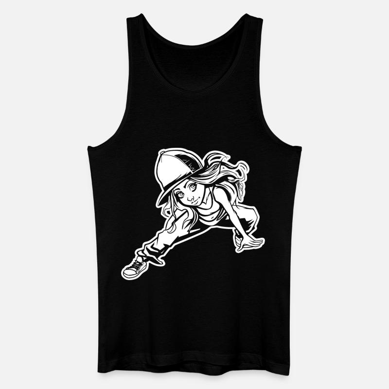 Breakdancerin - Männer Bio Tank Top - Schwarz