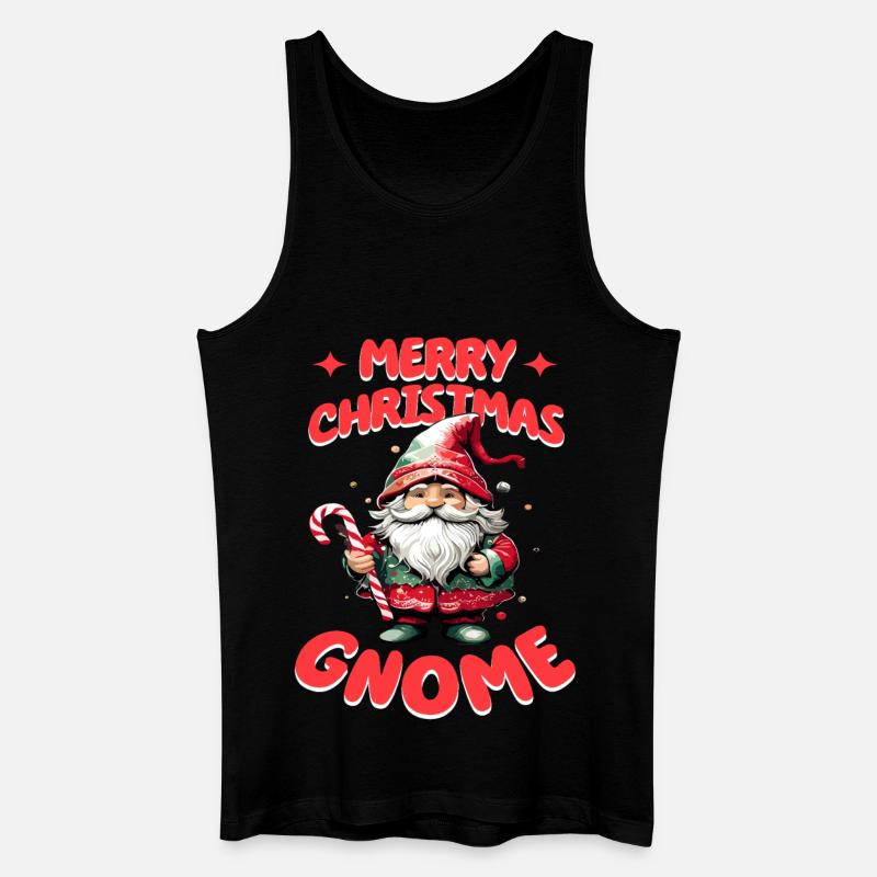 Merry Christmas Gnome - Männer Bio Tank Top - Schwarz