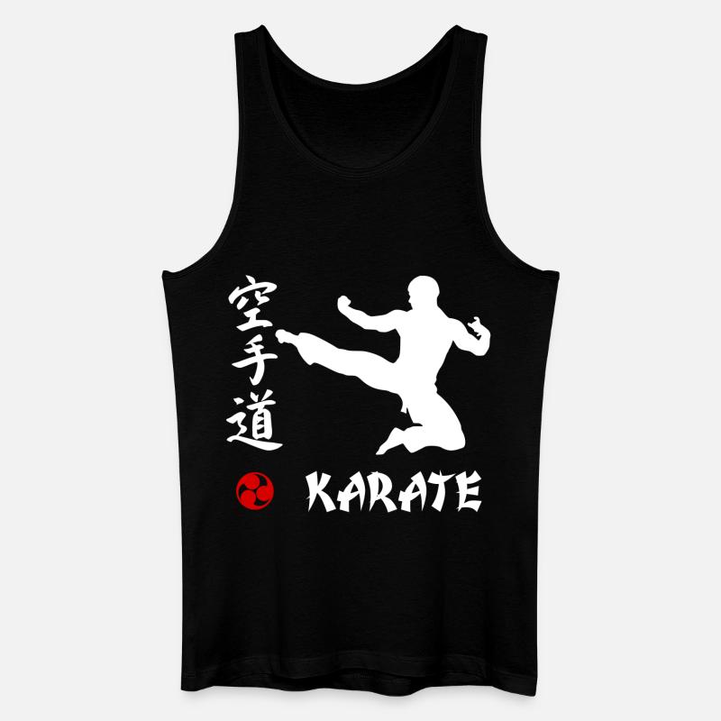 Karate weiss - Männer Bio Tank Top - Schwarz