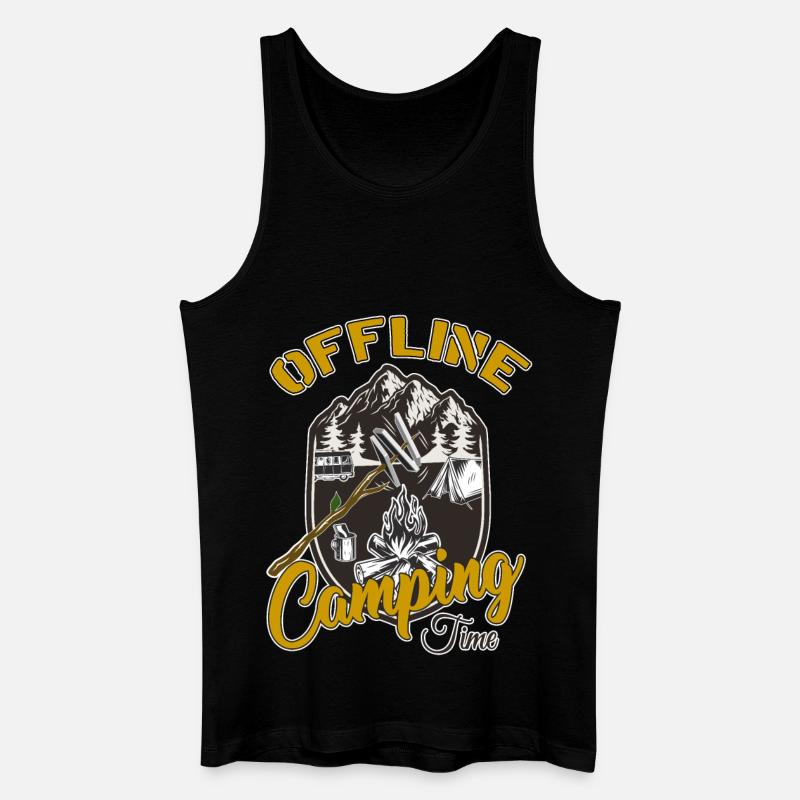 Outdoor - Männer Bio Tank Top - Schwarz