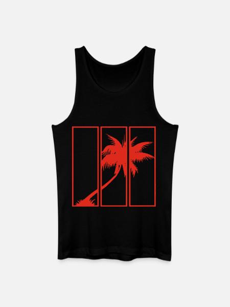 Holiday View (Red) - Men’s Organic Tank Top - black