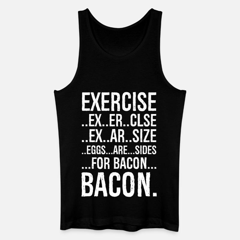 Exercise bacon - Men’s Organic Tank Top - black