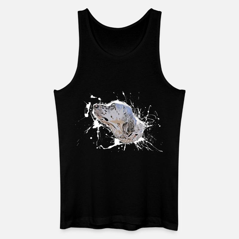 Hund - Männer Bio Tank Top - Schwarz
