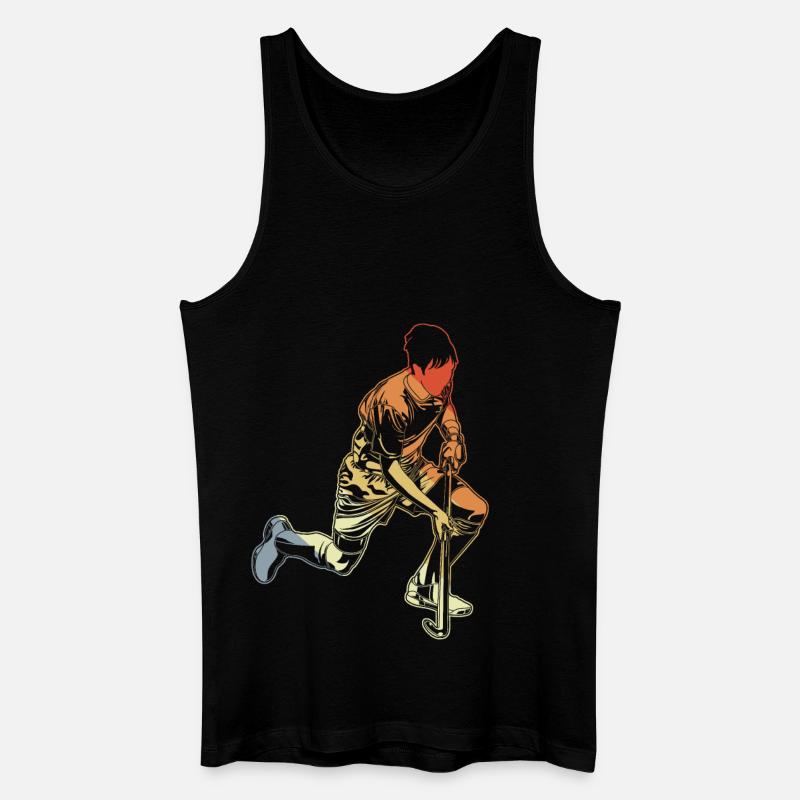Feldhockeyspieler Junge - Männer Bio Tank Top - Schwarz