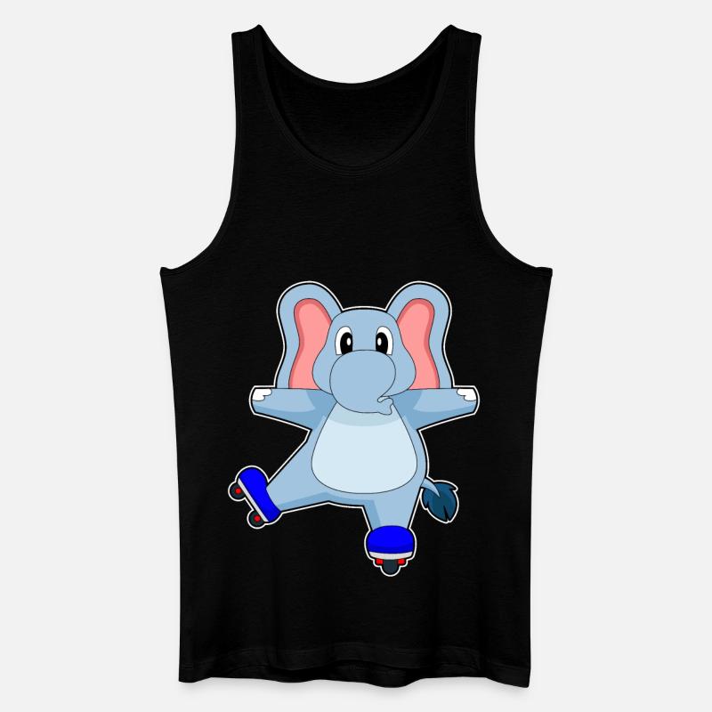 Elefant Inline skating roller skates - Men’s Organic Tank Top - black