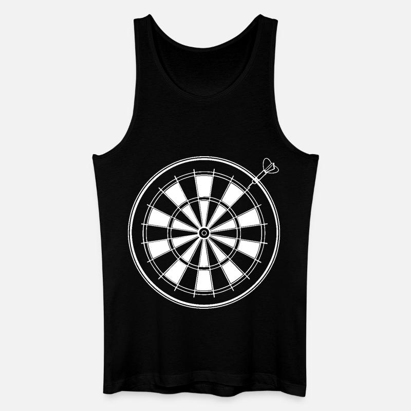 Dart Grafik - Männer Bio Tank Top - Schwarz