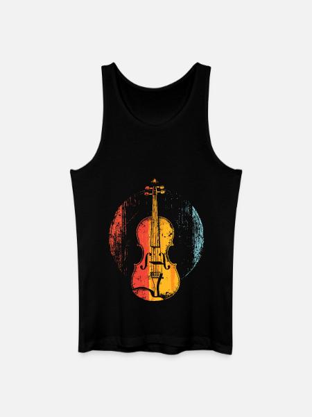 Violin Comic Style - Men’s Organic Tank Top - black