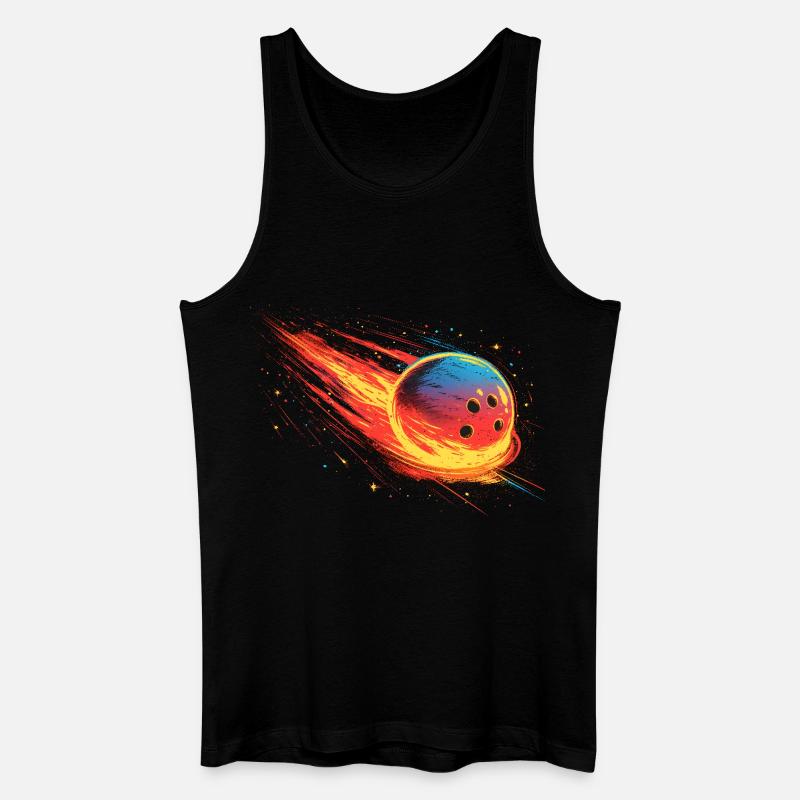 Bowlingkugel 90er Look - Männer Bio Tank Top - Schwarz
